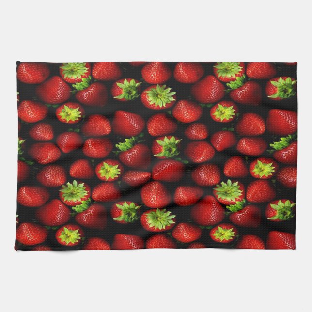 Toalla de cocina/fresas (Horizontal)