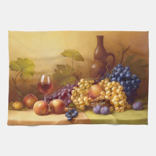 Toalla de cocina/Fruta de vida fija (Horizontal)