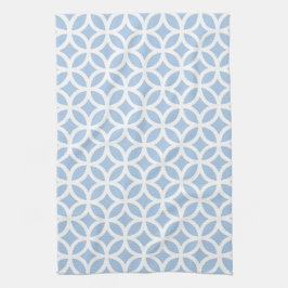 Toalla de cocina geométrica azul apacible