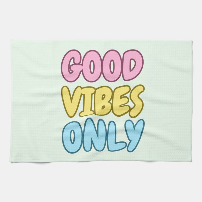 Toalla de cocina Good Vibes Only (Horizontal)