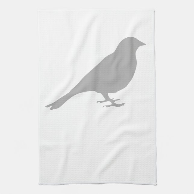 Toalla de cocina Grey Bird (Vertical)