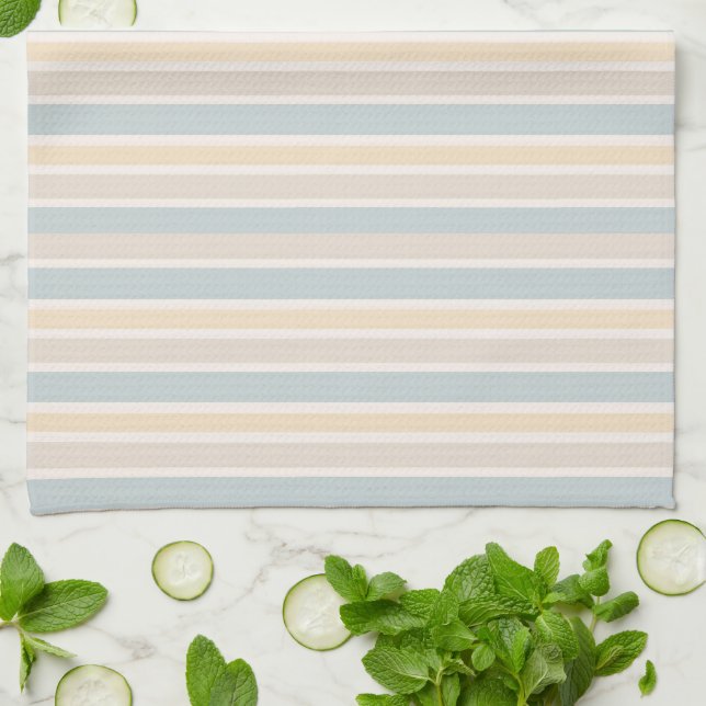 Toalla de cocina Hamptons Coastal Stripe (Doblado)