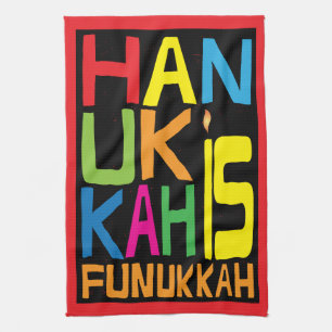 Toalla de cocina "Hanukkah is Funukkah" Toalla de 