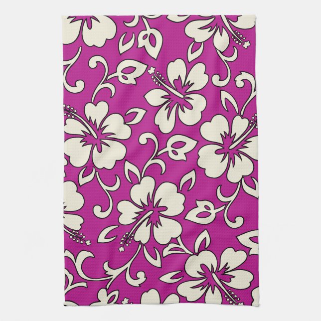 Toalla de cocina hawaiana de Malia Hibiscus (Vertical)