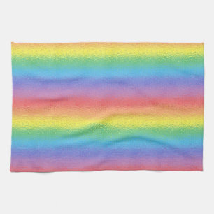 Toalla de cocina helada del arco iris