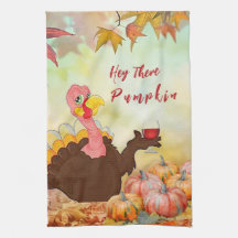 Toalla de cocina "Hey There Pumkin"