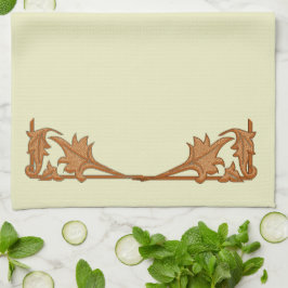 Toalla de cocina - Hojas de hierro forjado