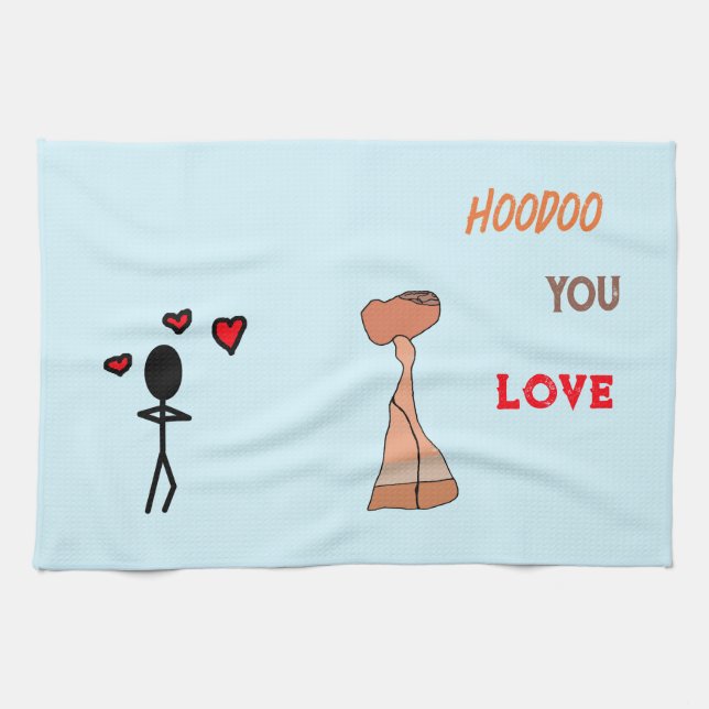 Toalla de cocina Hoodoo You Love (Horizontal)