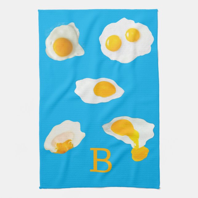 Toalla de cocina "Huevos fritos" (Vertical)