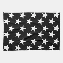 Toalla de cocina impresa en blanco y negro