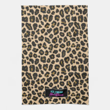 Toalla de cocina impresa Leopard