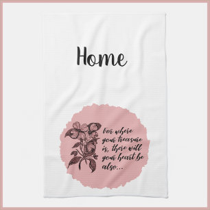 Toalla de cocina inspiradora del tesoro del hogar