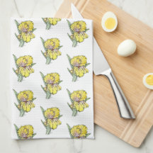 Toalla de cocina - Iris amarillo NGA