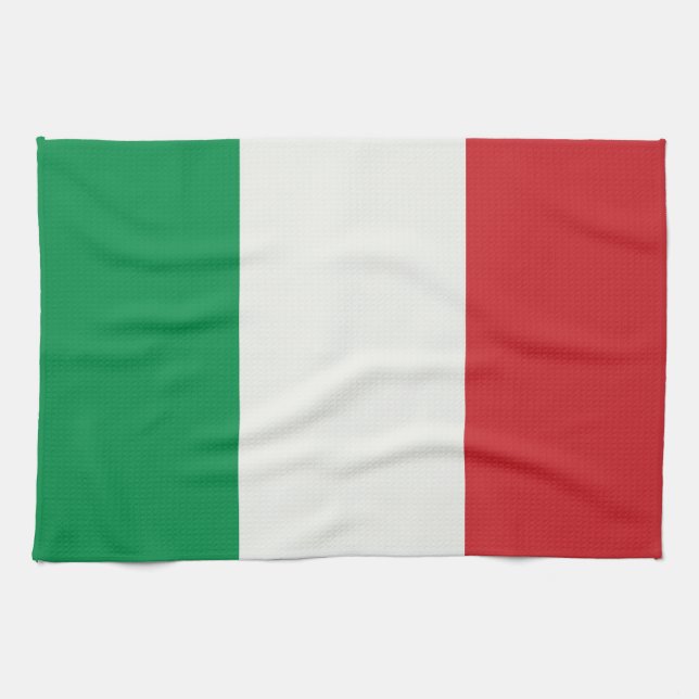 Toalla de cocina Italia estandarte (Horizontal)