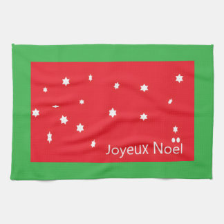 Toalla de cocina Joyeux Noel Snowflakes