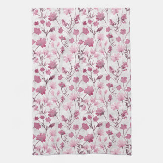 Toalla de cocina Joyful Flora - Rosa