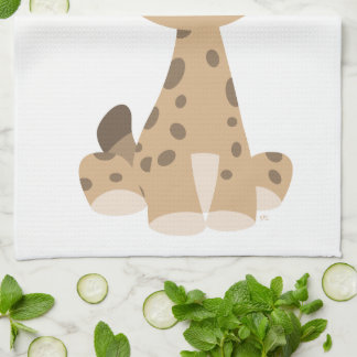 Toalla de cocina linda del lince del dibujo