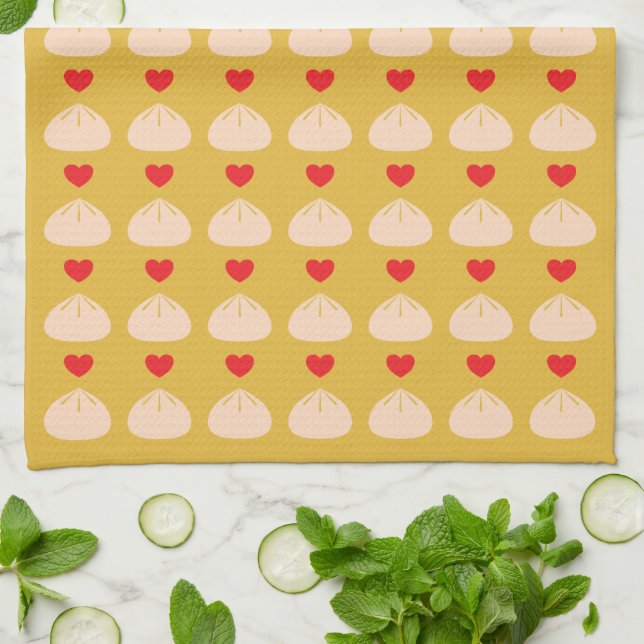 Toalla de cocina longanesa de amor (Doblado)