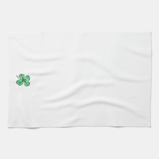 Toalla de cocina Lucky Shamrock (Horizontal)