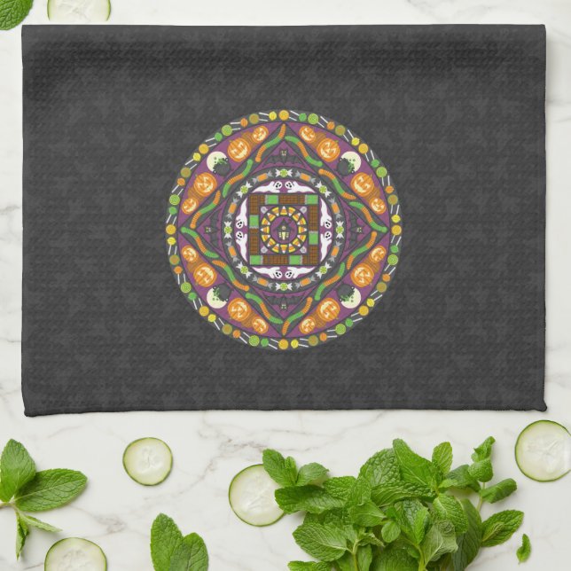 Toalla de cocina mandala de trucos y regalos (Doblado)