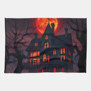 Toalla de cocina Mansión Embrujada Halloween