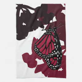 Toalla de cocina - Mariposa del Monarca Rojo Jeste