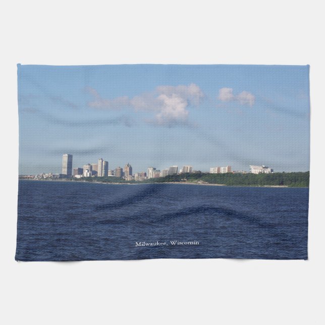 Toalla de cocina Milwaukee Skyline (Horizontal)
