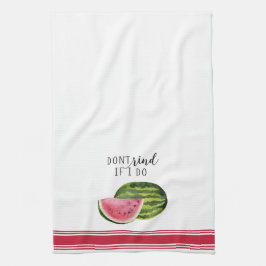 Toalla de cocina moderna de acuarela con sandía
