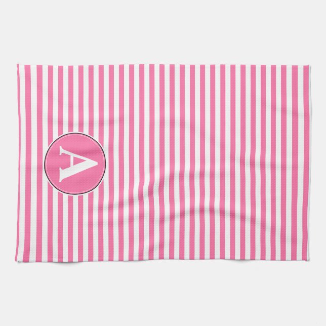 Toalla de cocina, monograma personalizado (Horizontal)