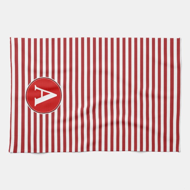 Toalla de cocina, monograma personalizado (Horizontal)