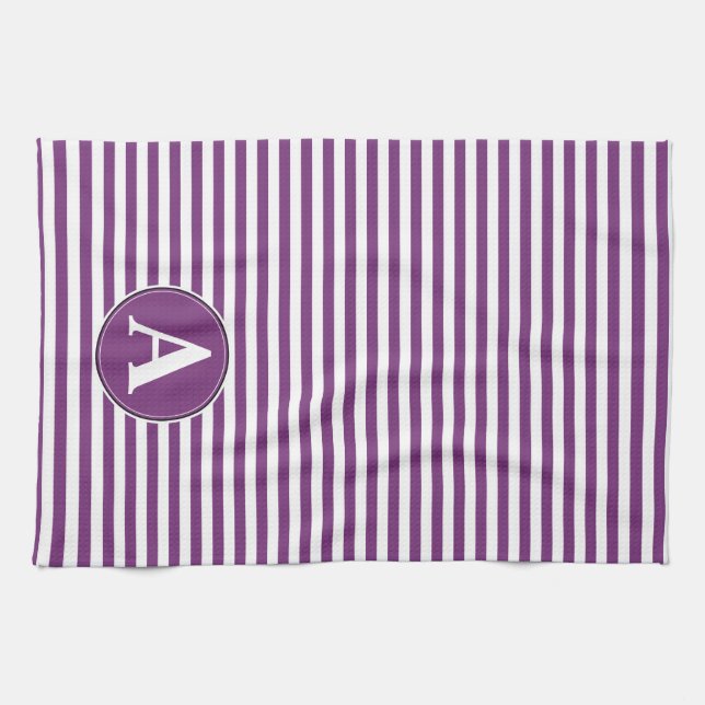 Toalla de cocina, monograma personalizado (Horizontal)