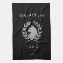Toalla de cocina monogramada Le Chat d'Argent