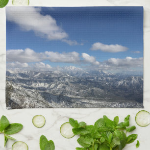 Toalla de cocina montañosa de Snowscape
