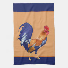 Toalla de cocina naranja Rooster