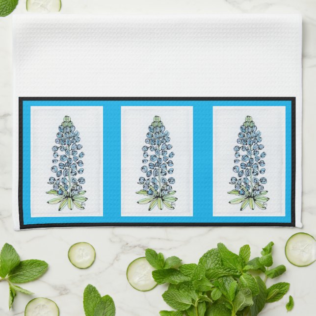 Toalla de cocina - NGA Blue Bonnets (Doblado)