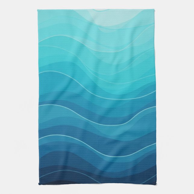 Toalla de cocina Ocean Blue, Toalla de cocina (Vertical)