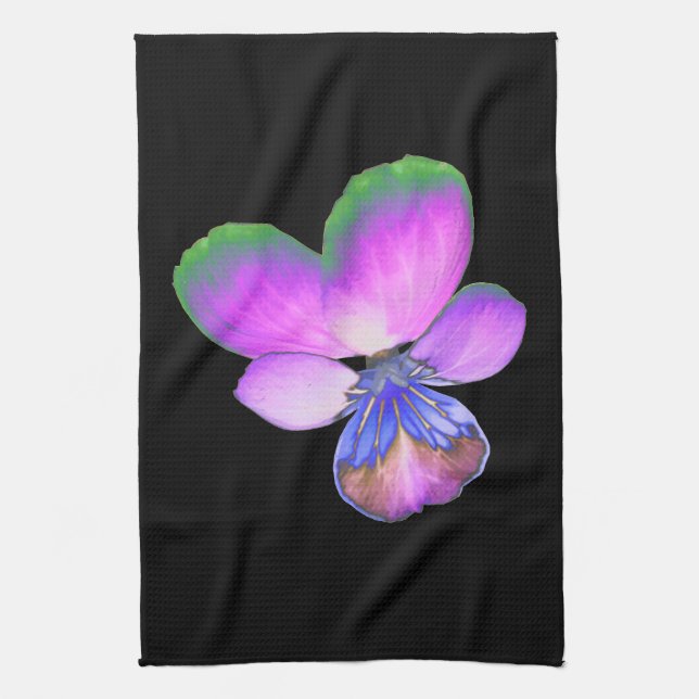 Toalla de cocina pansy de bonito (Vertical)