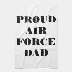 Toalla de cocina: papá de la fuerza aérea orgullos