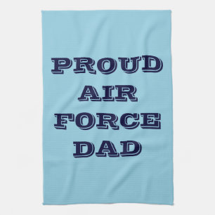 Toalla de cocina: papá de la fuerza aérea orgullos