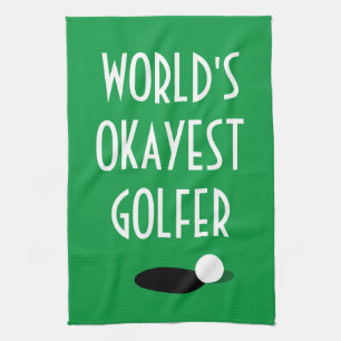 Toalla de cocina para amantes del golf en el mundo