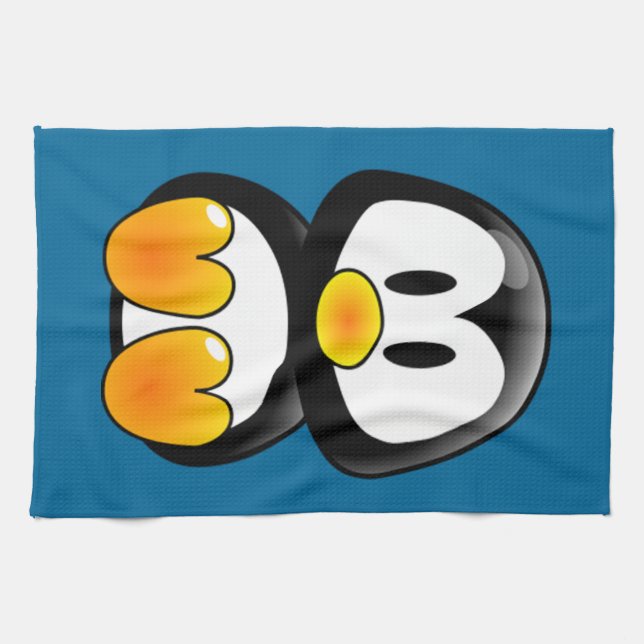 toalla de cocina para bebé pingüino (Horizontal)