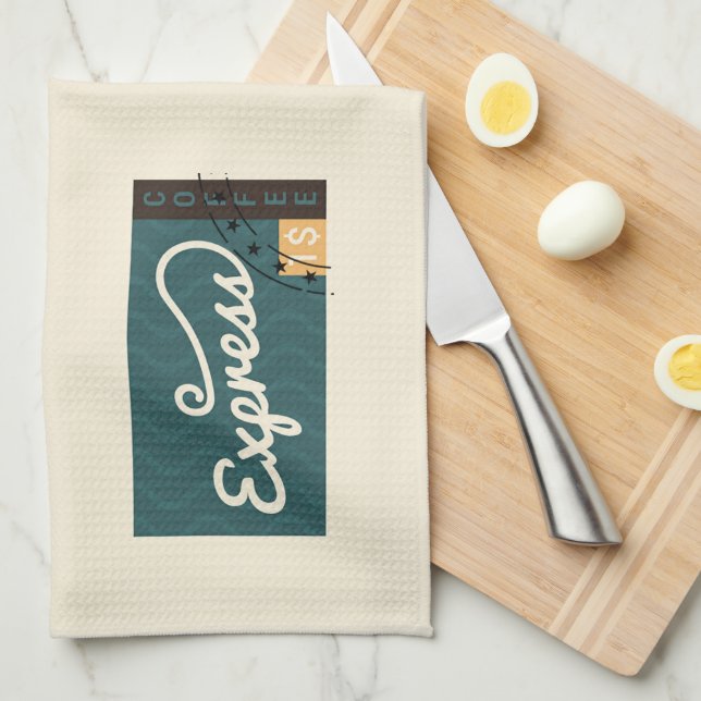 Toalla de cocina para café (Doblado Cuarto)