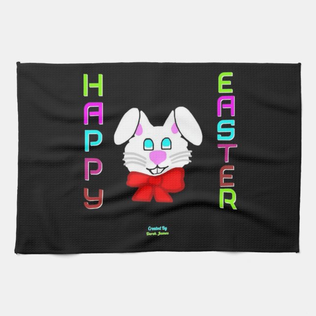 Toalla de cocina para conejitos de Pascua (Horizontal)