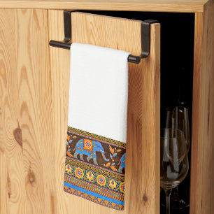 Toalla de cocina para elefantes brillantes