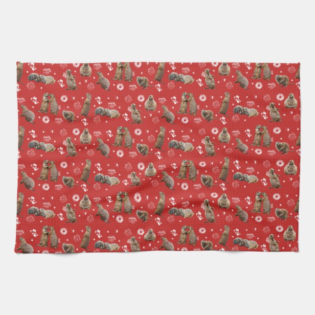 Toalla de cocina para fiesta de perros de la prade (Horizontal)