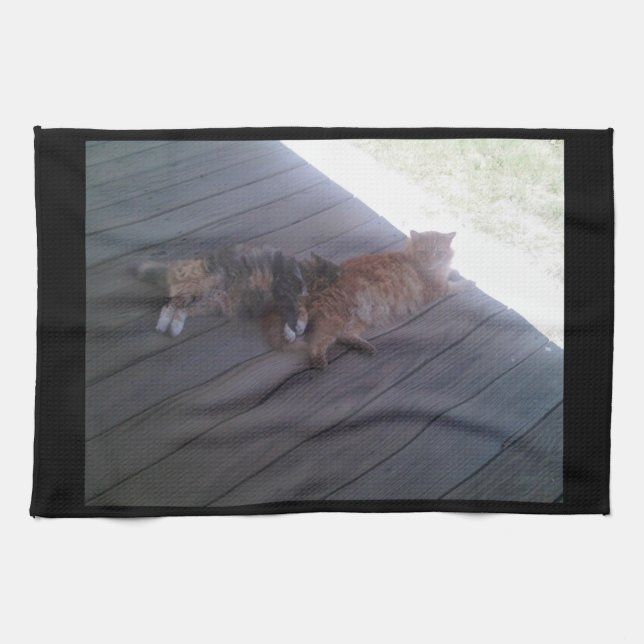 Toalla de cocina para gatos (Horizontal)