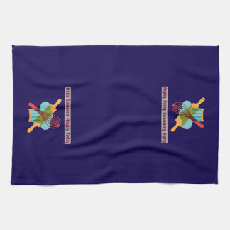 Toalla de cocina para hornear a alguien feliz