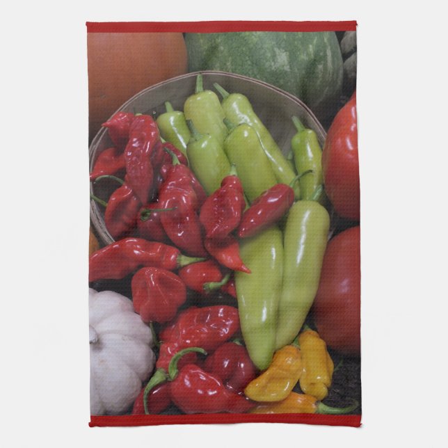 Toalla de cocina para pimientos chile (Vertical)