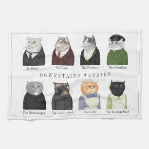 TOALLA DE COCINA PARA PLATOS DE GATITOS DE ABAJO