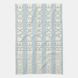 Toalla de cocina Pascua RRR/Azul, Crema